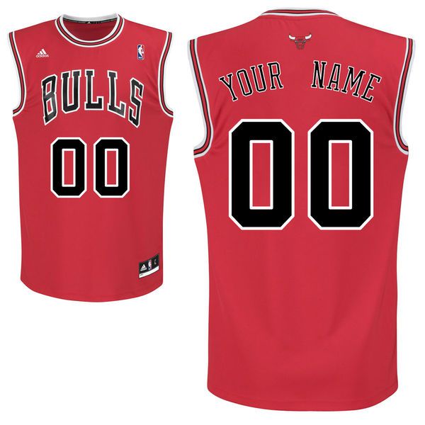Adidas Chicago Bulls Youth Custom Replica Road Red NBA Jersey->customized nba jersey->Custom Jersey